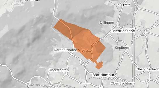 Mietspiegelkarte Bad Homburg vor der H&ouml;he Kirdorf